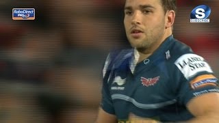 Olly Barkley opening Penalty  Ulster v Scarlets 14th March 2014 [upl. by Atnek]