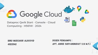 Dataflow Qwik Start Templates  Cloud Computing  H561W  2024 [upl. by Najar70]