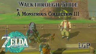 Tears Of The Kingdom  A Monstrous Collection III  Side Adventures  Walkthrough Guide [upl. by Tai]