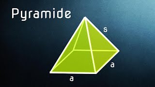 Pyramide  Bestandteile  Herleitung Formeln für Seitenkante Höhe Diagonale [upl. by Danialah318]