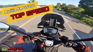 Aprilia SR GT200 First Long Ride Impression  TOP SPEED [upl. by Hameean]