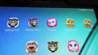 Talking Tom Vs Tom 2 Vs Angela Vs ginger Vs Ginger 2 Vs Ben Vs My Tom Vs My Angela [upl. by Johannes986]