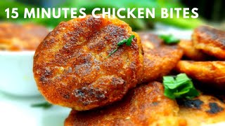 15 Minutes Chicken Bites  Home Made Chicken Bites  Chicken Poppers Recipe [upl. by Ttimme]