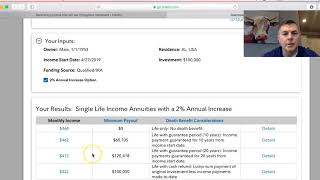 Fidelitys Guaranteed Income Annuity Calculator [upl. by Ruenhcs]