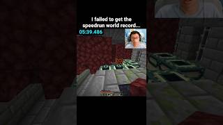 Minecraft Speedrun Moment [upl. by Muhcan]