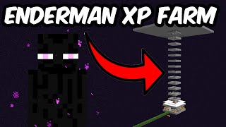 Minecraft Enderman XP Farm 1202  BEST DESIGN [upl. by Warren570]