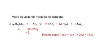 Oefeningen met kloppend maken van reactievergelijkingen [upl. by Oile]