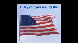 THE STAR SPANGLED BANNER USA National Anthem words lyrics patriot song singalong O Say can you see [upl. by Enna]