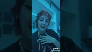 karina kurzawa does a musically in blue led [upl. by Chelsy]