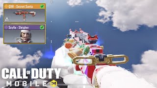 NEW Fireside Draw  QXR quotSecret Santaquot amp Scylla quotSleigherquot Unlocked  Gameplay  COD Mobile [upl. by Glaudia]