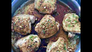 Easy Honey Garlic Chicken Thighs [upl. by Yrgoerg21]