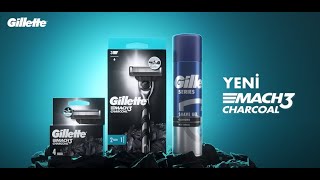 Yeni Gillette Mach3 Charcoal ile Her Gün Tertemiz Tıraş [upl. by Ledah]