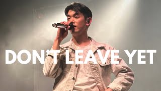 DON’T LEAVE YET  Eric Nam 에릭남  Calgary  House on a Hill Tour  Oct 30 2023 ericnam [upl. by Alfons570]