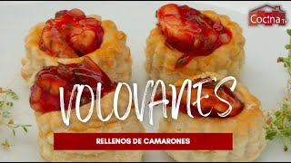 Volovanes rellenos de camarones  CocinaTv producido por Juan Gonzalo Angel Restrepo [upl. by Halsey]