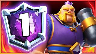 BUFFED ROYAL GIANT DECK rushed to RANK 1 IN THE WORLD — Clash Royale [upl. by Nylekoorb]