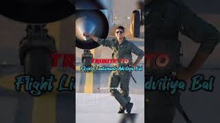 Paying Homage 🙇 To Fighter pilot Advitiya Bal  IAF🚁  shorts viral ytshorts Saheed1947 [upl. by Eustace]