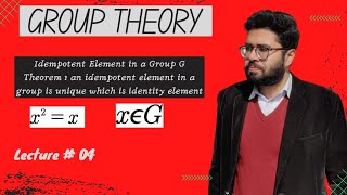 4idempotent element in a group Group Theory [upl. by Etheline]