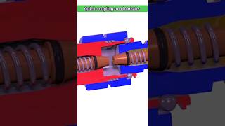 Quick coupling mechanisms 3D animation Solidworks Shorts [upl. by Stacia170]