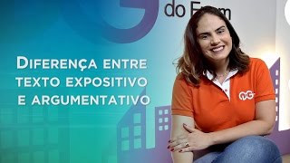 Diferença entre texto expositivo e argumentativo  Dica com Fernanda Pessoa [upl. by Koeppel181]