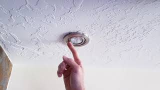 How to install downlightersdownlights LED downlight installation [upl. by Lilah]