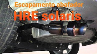 Escapamento abafador HRE solaris inox Nissan Tiida [upl. by Naehs72]