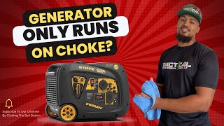 Inverter Generator only runs on Choke  Half Choke Quick repair for all generator brands [upl. by Dekeles26]