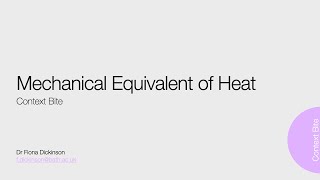 13 Mechanical eqiuvalent of heat [upl. by Merkle]