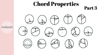 Geometry  HOW TO Chord Properties  Circle Theorem Part 3 [upl. by Butch]