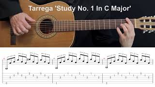 Tarrega Study In C Major complete Part 3 of 3 [upl. by Ellyn]