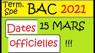 😱BAC 2021 ALERTE  Les dates officielles du BAC 2021  Cest très tôt  A retenir 📚 [upl. by Nefen]