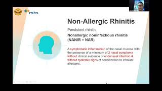 Updates Management of Non Allergic Rhinitis  slide 1 [upl. by Brew]