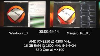 Windows vs Linux  AMD FX8350 Blender Benchmark [upl. by Anaugahs106]