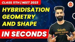 Hybridization Geometry and Shape Trick  How to calculate Hybridization Easy Tips amp Trick  NEET [upl. by Htenaj842]