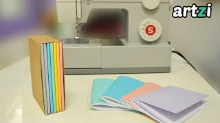 Bookbinding with a Sewing Machine  Paper Slipcase DIY [upl. by Rosemaria]