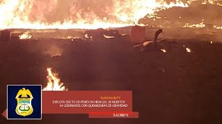 Explota ducto de Pemex en Hidalgo 20 muertos [upl. by Atilal]