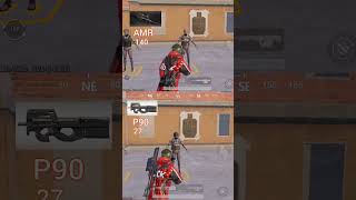 AMR vs P90 damage 😳 bgmi bgmitipsandtricks tipsandtricks pubg pubgmobile shortsfeed shorts [upl. by Nagard]