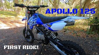 APOLLO 125 RFZ CHINESE DIRT BIKE FIRST IMPRESSION RIDE [upl. by Eniamraj830]