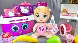 Satisfying ASMR Unboxing Washing Machine amp Kitchen PlaySet  Opening Carded Toys Collection [upl. by Farlie870]