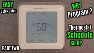 HONEYWELL Home T5  HOW to Use amp PROGRAM  Follow Schedule amp Setpoint  RTH8560D Series Thermostat [upl. by Ness]