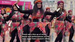 Diwali on the Square celebrations took place in Trafalgar Square [upl. by Ayaros151]