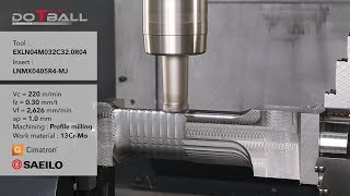 DoTwistBall  Super highfeed cutter for profile milling at high feed rates [upl. by Sundberg]