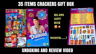 35 Items Gift Box Unboxing and Review  Sivakasi Crackers  Diwali 2024 [upl. by Azerila]