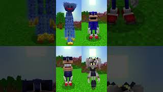 SHIN SONIC vs MURDER DRONES vs POPPY PLAYTIME in MINECRAFT minecraft [upl. by Eisned681]