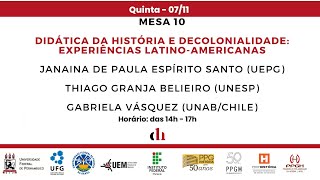 2º SIMPÓSIO INTERNACIONAL DE DIDÁTICA DA HISTÓRIA  POR UMA DIDÁTICA DA HISTÓRIA LATINOAMERICANA [upl. by Gnov]