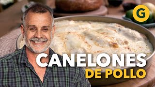 CANELONES de POLLO con SALSA de CREMA 🫔 por Christian Petersen  El Gourmet [upl. by Allehs]