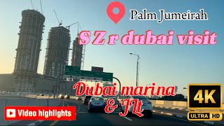 Shaikh zayed road dubai  dubai marina amp JLT VIEW  dubai road vlog travel touristattractions [upl. by Leiru]