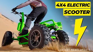 AllNew Electric 4x4 Scooters Designed for Offroad Superiority [upl. by Burkhardt]