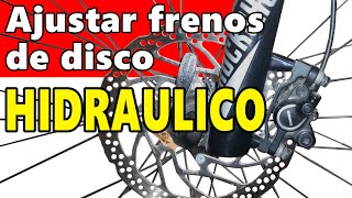 Ajuste de frenos de disco en bicicleta FACIL y RAPIDO [upl. by Lekkim]