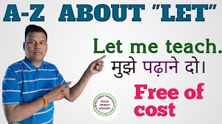 translation with Let Let as Causative verb  Let का सही प्रयोग Let से sentence let letsgo [upl. by Ahsetan]