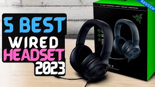 Best Wired Gaming Headsets of 2023  The 5 Best Wired Headsets Review [upl. by Harri]